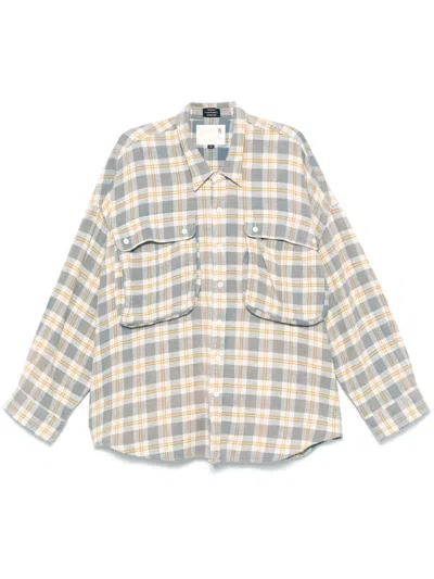 R13 Plaid Shirt In Neutrals