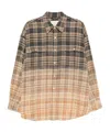 R13 Check-pattern Shirt In Multi