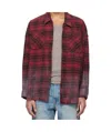R13 Drop-neck Shirt In Red