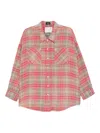 R13 Plaid Shirt In Red