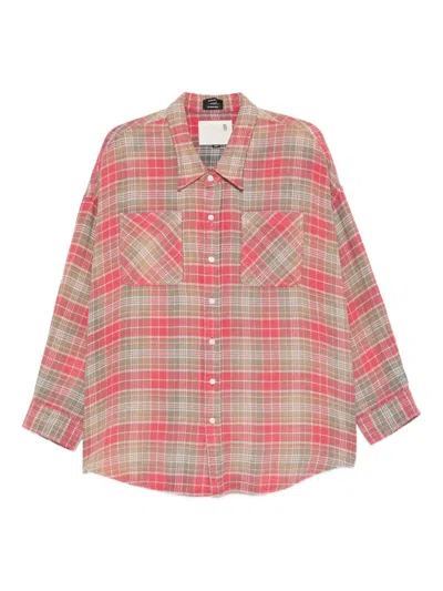 R13 Plaid Shirt In Red