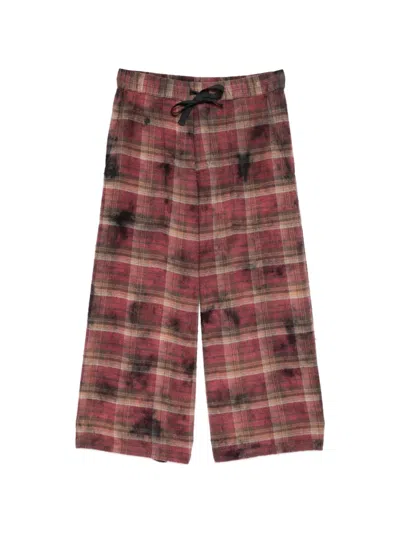 R13 Plaid Trousers In Multi