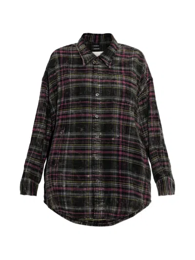 R13 Plaid-pattern Button-down Shirt In Multi