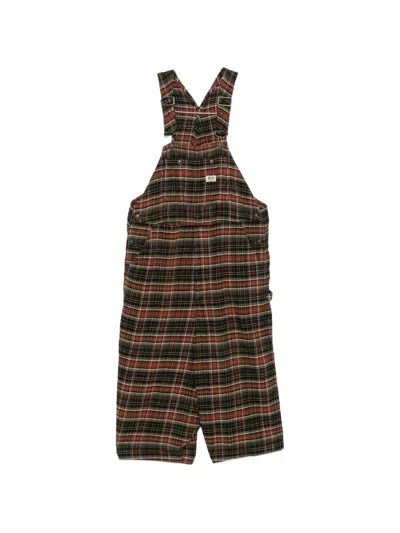 R13 Plaid-print Jumpsuit In Multi