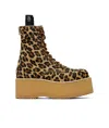 R13 Platform Ankle Boots In Brown