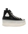 R13 Courtney Platform Sneakers In Black