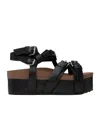 R13 Platform Sandals In Black