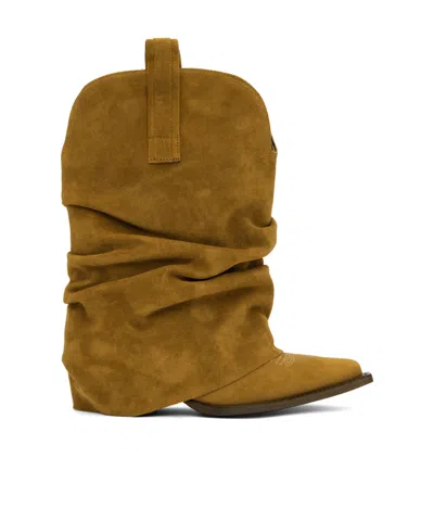 R13 PLEATED ANKLE BOOTS
