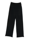 R13 Pleated Frayed Trousers In Black