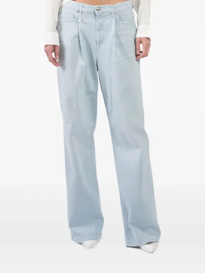 R13 Jeans Mit Falten In Blue