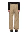 R13 Pleated Straight Trousers In Brown