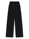 R13 Pleated Wool Trousers In Black