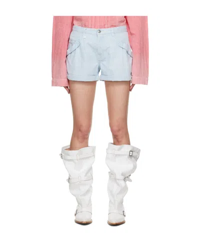 R13 POCKET DENIM SHORTS