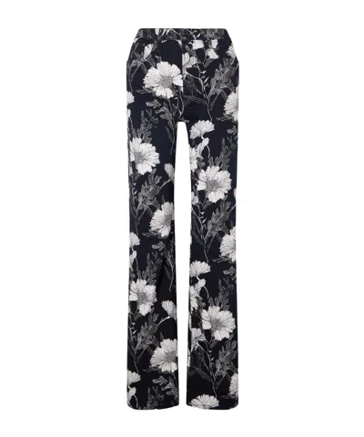 R13 Jane Floral-print Mid-rise Straight-leg Jeans In Black