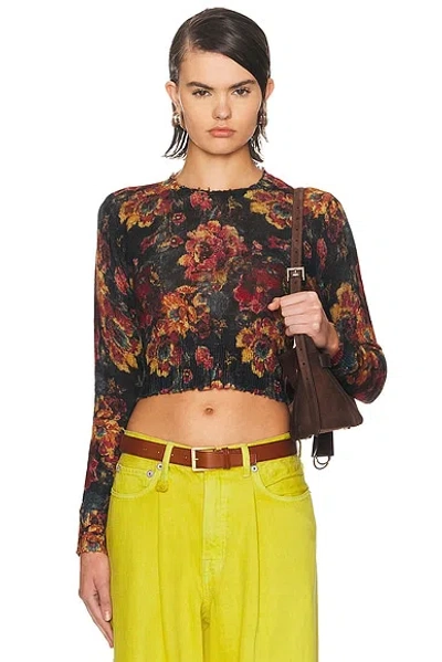 R13 Printed Baby Crewneck Sweater In Multi