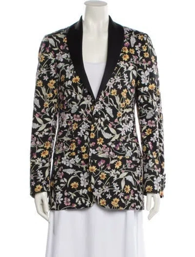 Pre-owned R13 Printed Blazer In Black
