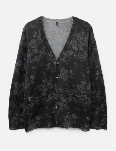 R13 Printed Boyfriend Cardigan In Black/ブラック/블랙/黑色