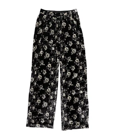 R13 Printed Casual Pants In Black