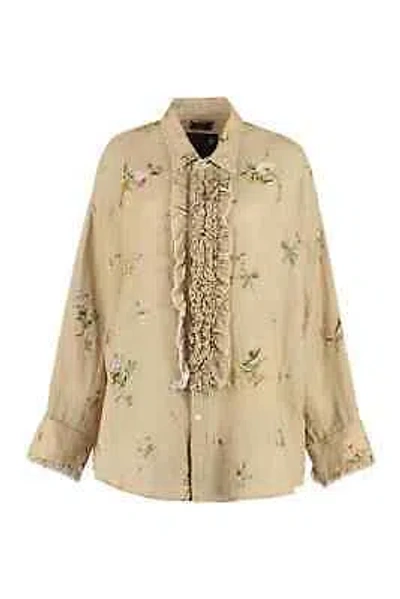 Pre-owned R13 Printed Cotton Shirt In Beige