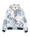 R13 Printed Drawstring Casual Jacket In Neutral