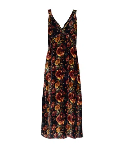 R13 Printed Dress In Black