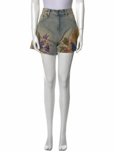 Pre-owned R13 Printed Mini Shorts W/ Tags In Multi