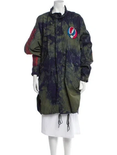 Pre-owned R13 Printed Parka In Green