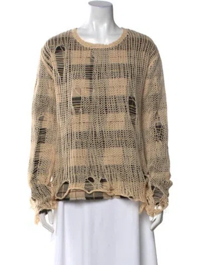 Pre-owned R13 Printed Scoop Neck Sweater W/ Tags In Neutral