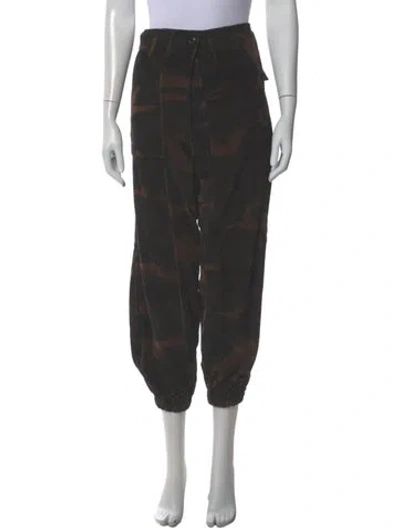 Pre-owned R13 Printed Skinny Leg Pants In Gray