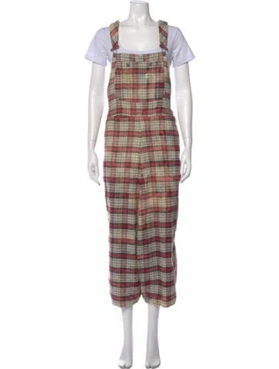 Pre-owned R13 Printed Square Neckline Jumpsuit In Multi
