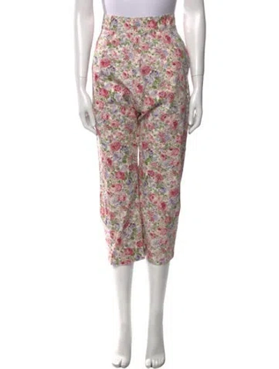 Pre-owned R13 Printed Straight Leg Pants In Green