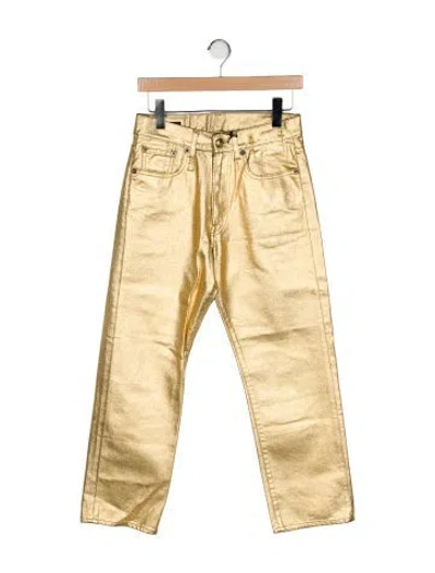 Pre-owned R13 Printed Straight Leg Pants W/ Tags In Green