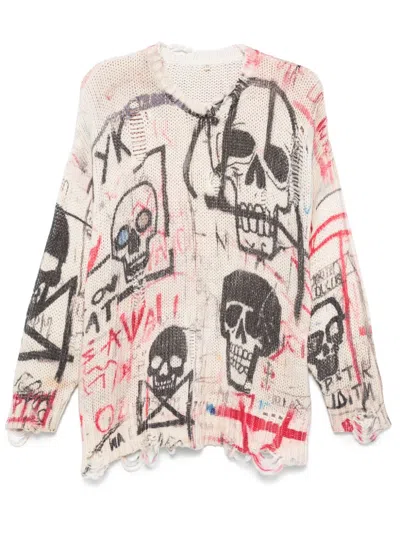 R13 Printed Sweater In Multicolor