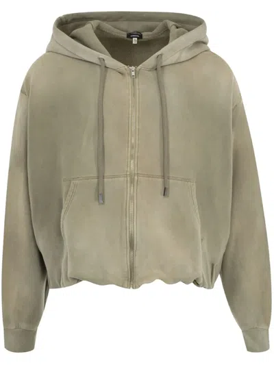 R13 Puffball Hoodie In Faded Olive