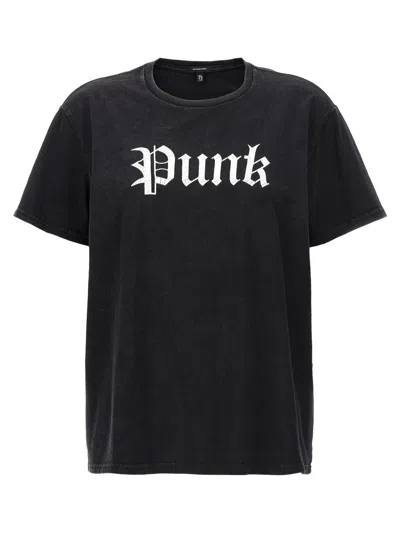 R13 'punk Boy' T-shirt In Black