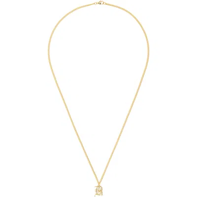 R13 Pendant Chain Necklace In Gold