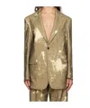 R13 Ragged Blazer In Brown