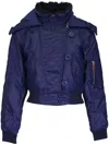 R13 Raglan Flight Jacke In Blau