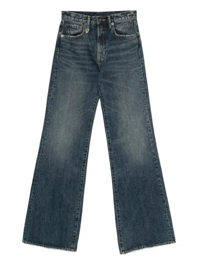 R13 Raw-cut Jeans In Blue