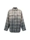 R13 Plaid Shirt Bleached In Multicolour