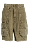 R13 RELAXED COTTON CARGO SHORTS