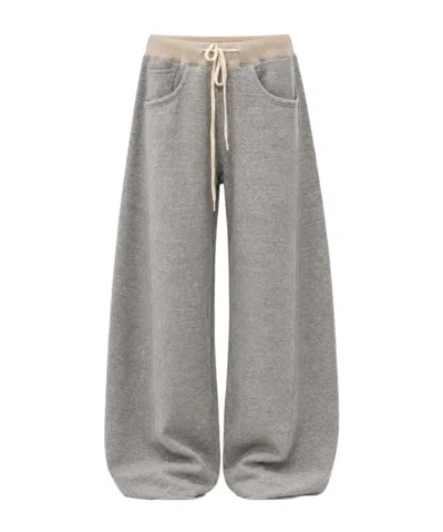 R13 Relaxed Darted Barrel-leg Joggers In Gray