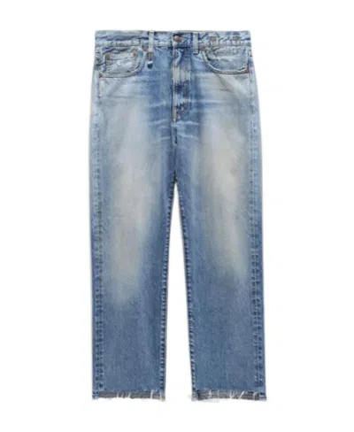 R13 Retro Fengshui Washed Jeans In Blue