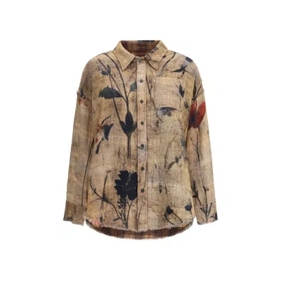 R13 Reversible Women's Shirt In Brown
