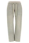 R13 Drawstring Panel Track Pants In Gray