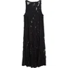 R13 Ripped Tank Dress In Black