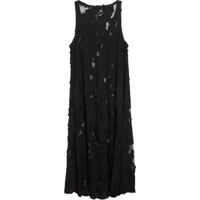 R13 Ripped Tank Dress In Black