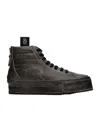 R13 Black Rogue Distressed Sneakers