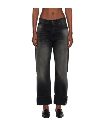 R13 Rolled-up Jeans In Gray