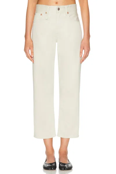 R13 Romeo Cropped Straight Leg In White